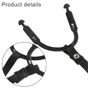 Black Hockey Helmet Chin Strap for Comfort 8 S7bf79e0ceb0740d99fa03263214fdf03b