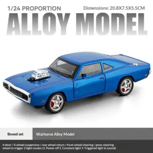 1/24 Alloy War Horse Car Model in Black 18 S7c27cd813d9a4a3eaf43d90baf4417adn