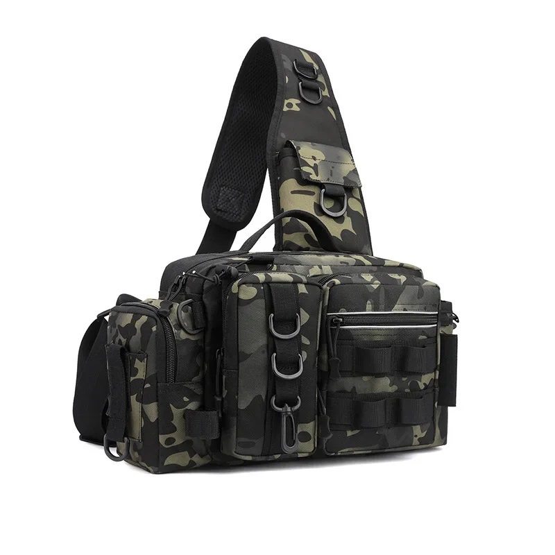 Camouflage Outdoor Tackle Bag with Multiple Compartments 7 Camouflage Outdoor Tackle Bag with Multiple Compartments - Image 7