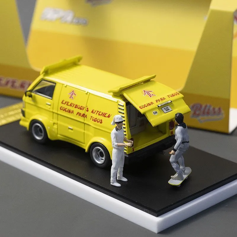 Vibrant Yellow Food Truck Miniature Model 2 Vibrant Yellow Food Truck Miniature Model - Image 2