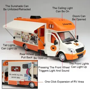 1:32 Alloy RV Model for Collectors 15 S7d4a80481ad54df5bef37000f3dbf451S