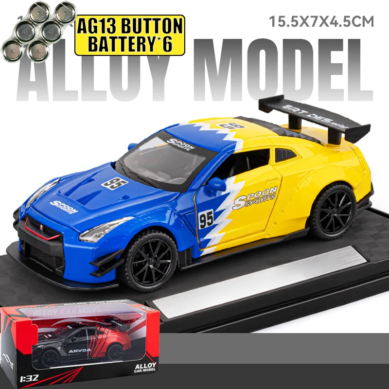 Vivid Yellow Nissan GTR R35 Diecast Model 8 Vivid Yellow Nissan GTR R35 Diecast Model - Image 8