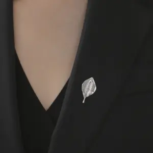 Stainless Steel Leaf Brooch for Women 9 S7e421c0309ec42b68eb7a1db6b017a2d6