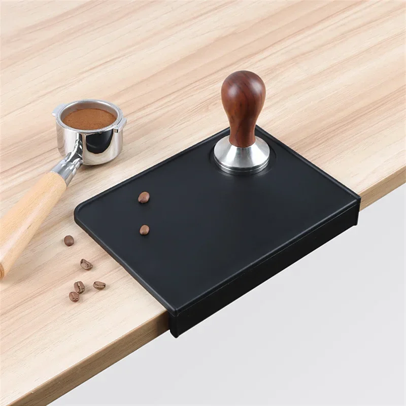Black Silicone Coffee Tamper Mat for Baristas 2 Black Silicone Coffee Tamper Mat for Baristas - Image 2