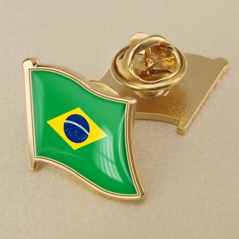 Brazil Flag Badge with Vintage Charm 2 Brazil Flag Badge with Vintage Charm - Image 2