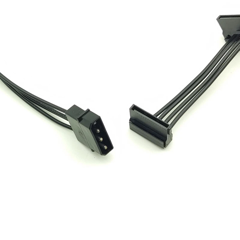 Black 4Pin to 5 SATA Power Splitter Cable 6 Black 4Pin to 5 SATA Power Splitter Cable - Image 6