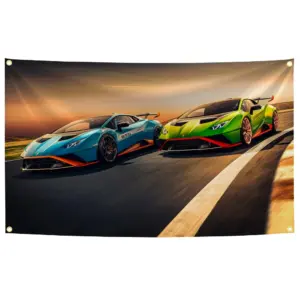 Vibrant Lamborghini Huracan Race Banner 3x5 ft 13 S7fd52d3a0bb241d2a5a111c9435d348bQ
