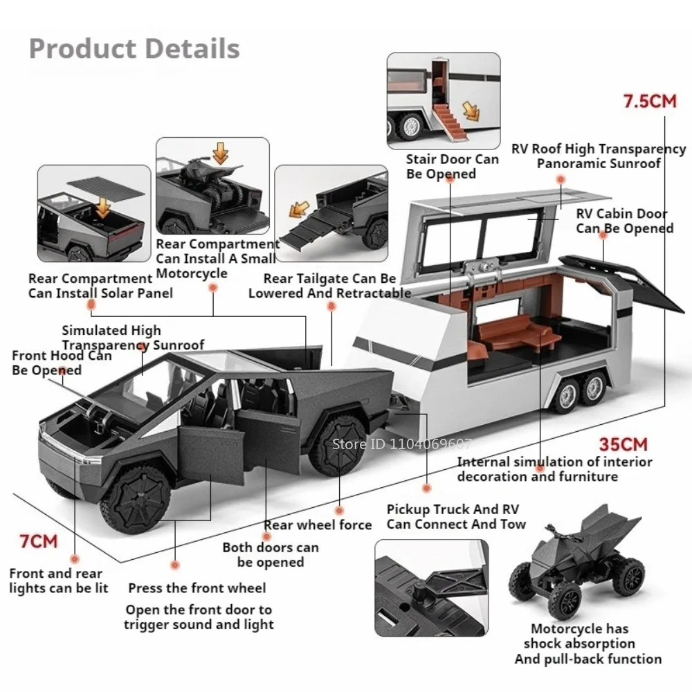 1:32 Alloy RV Model for Collectors 2 1:32 Alloy RV Model for Collectors - Image 2