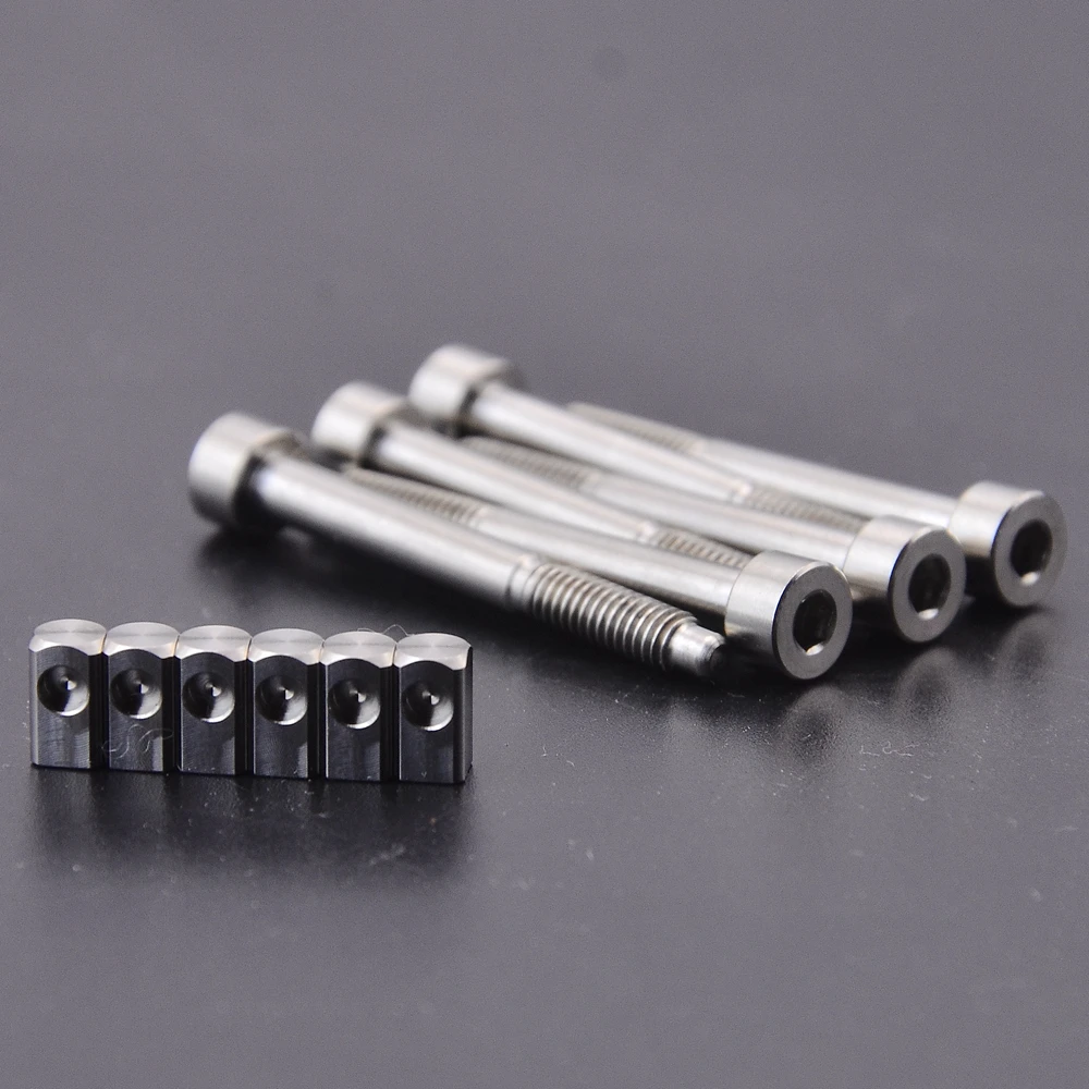 Titanium Alloy Guitar Locking Screw Set for 6-8 Strings 10 Titanium Alloy Guitar Locking Screw Set for 6-8 Strings - Image 10