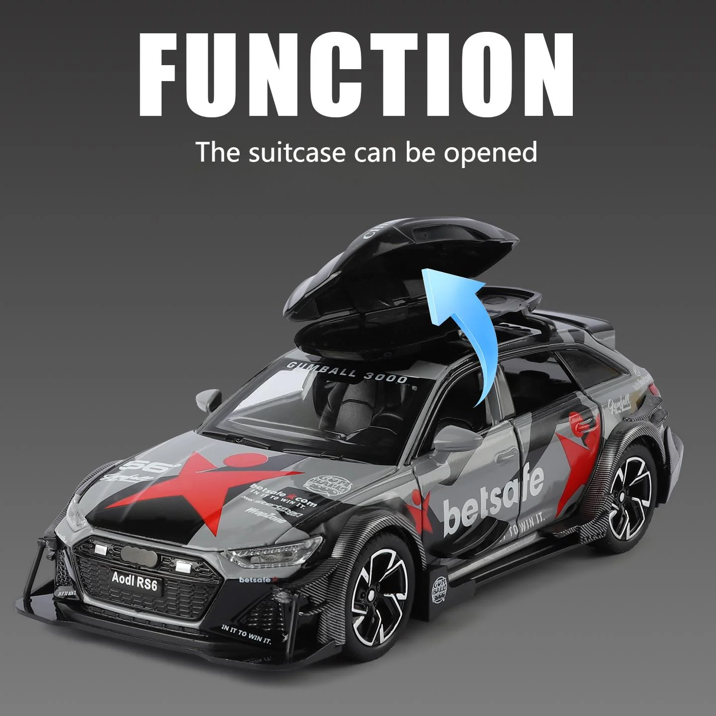 1:32 RS6 Diecast Model Car for Collectors 4 1:32 RS6 Diecast Model Car for Collectors - Image 4