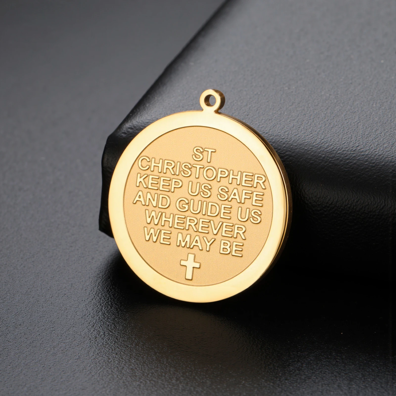 Stainless Steel Saint Christopher Pendant 20x20mm 5 Stainless Steel Saint Christopher Pendant 20x20mm - Image 5