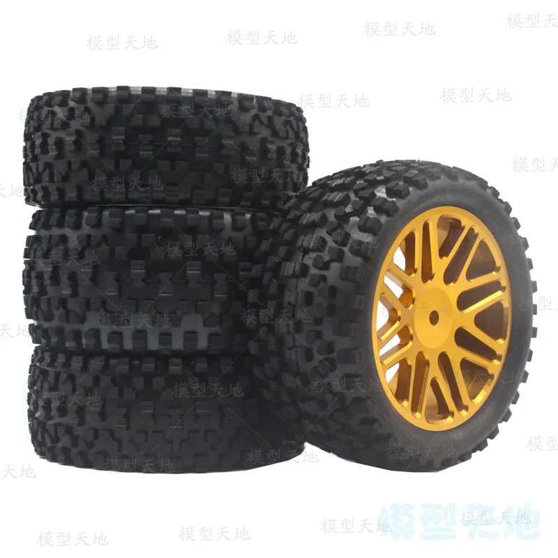 Off-Road RC Tire Set with Aluminum Rims 5 Off-Road RC Tire Set with Aluminum Rims - Image 5