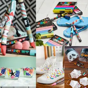 Vibrant Uni Posca Paint Marker Set with 16 Colors 14 S850fa8369ac349d6b47248f4aa2e7ffc8