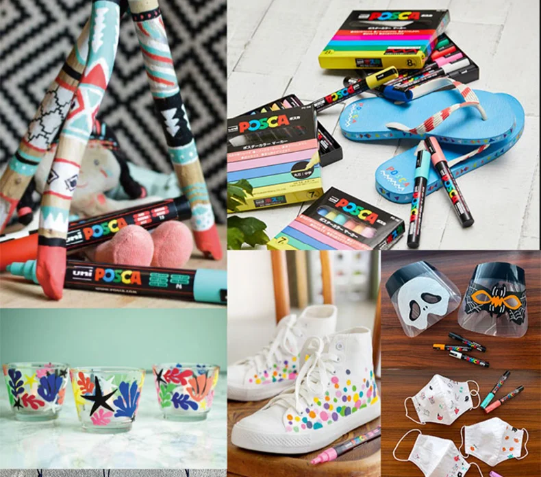 Vibrant Uni Posca Paint Marker Set with 16 Colors 5 Vibrant Uni Posca Paint Marker Set with 16 Colors - Image 5