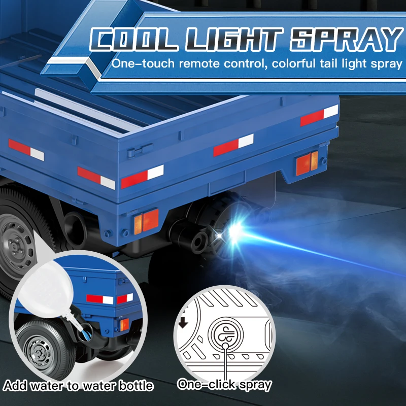 Vibrant Blue 1/18 RC Cargo Van for Rugged Terrain 3 Vibrant Blue 1/18 RC Cargo Van for Rugged Terrain - Image 3