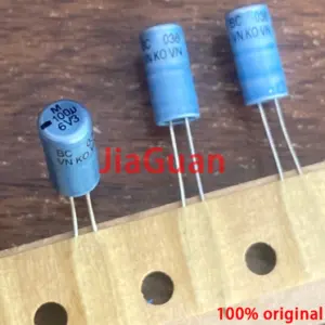 Blue Aluminum Electrolytic Capacitors Set 100μF 6.3V