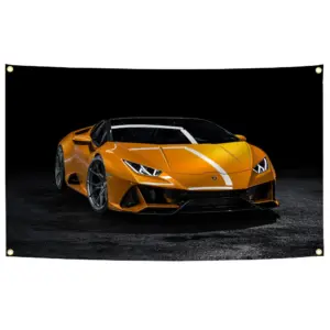 Vibrant Lamborghini Huracan Race Banner 3x5 ft 19 S86696e4c2f03407293d309449f126472g