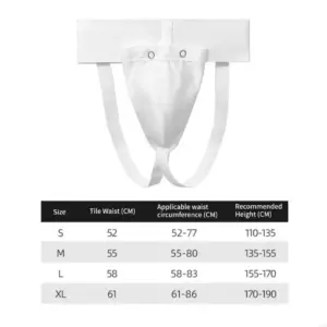White Shock Absorption Groin Guard for Contact Sports 10 S87248b231e0f40cda1f3f368e30abe205