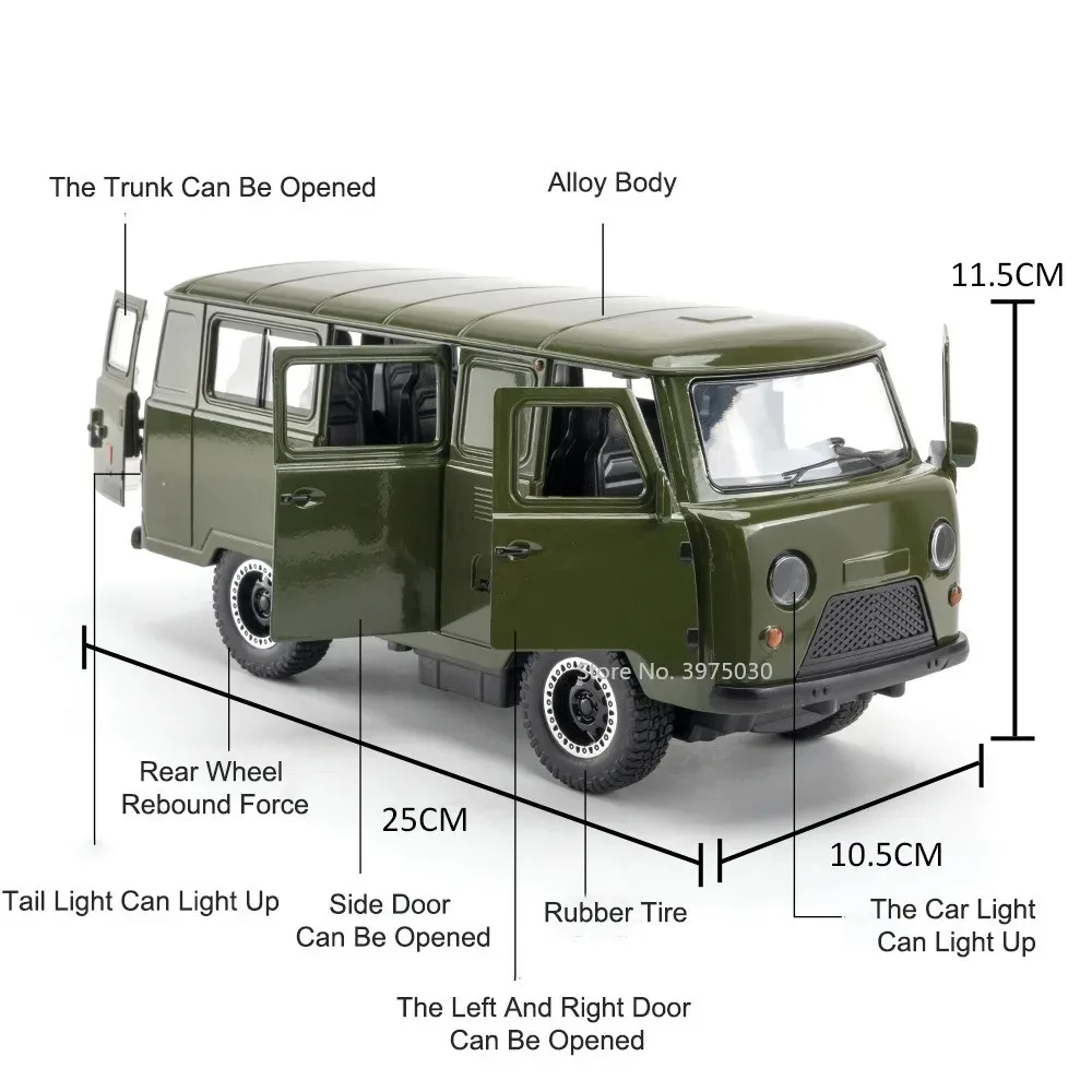 1:18 Scale UAZ Hunter off-road Model Vehicle 6 1:18 Scale UAZ Hunter off-road Model Vehicle - Image 6