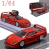 FY Diecast 1/64 Scale Ferrari F40 Rampante Snow Edition with Retractable Headlights Alloy Car Model Toys for Boys Gift