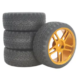 1/10 RC Rally Tires Set with Purple Rims 17 S87f19601fcad4389a43ee7681ecf34c4p