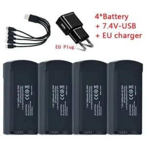 V198 PRO MAX Drone Battery Set 7.4V 3000mAh 19 S885af5b508484bc8a6a20adfc1946b1bD