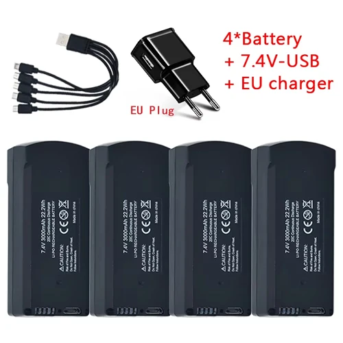 V198 PRO MAX Drone Battery Set 7.4V 3000mAh 10 V198 PRO MAX Drone Battery Set 7.4V 3000mAh - Image 10