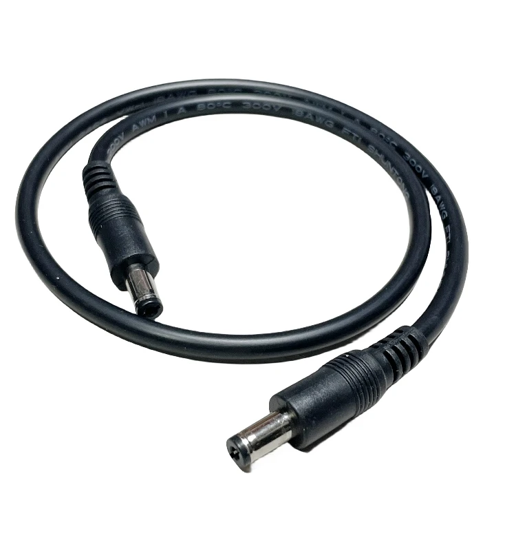 Black 18 AWG DC Power Extension Cable 0.3m-5m 3 Black 18 AWG DC Power Extension Cable 0.3m-5m - Image 3