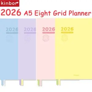 Kinbor 2026 A5 Pastel Planner Journal