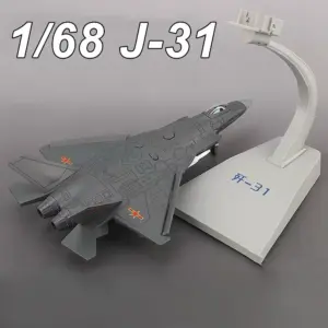 J-31 Stealth Fighter Diecast Model 1:68 Scale