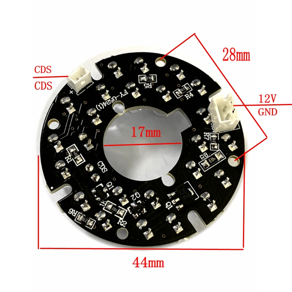 44mm Infrared LED Board for Night Vision Cameras 2 44mm Infrared LED Board for Night Vision Cameras - Image 2