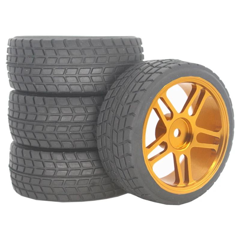 1/10 RC Rally Tires Set with Purple Rims 9 1/10 RC Rally Tires Set with Purple Rims - Image 9