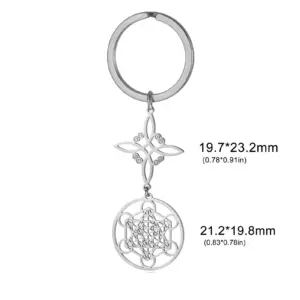 Stainless Steel Witch Knot Keychain with Gold Options 16 S8eace3db4cfb47ab99781d00683625d4k
