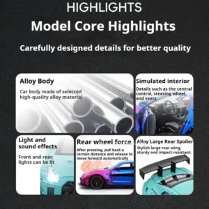 Blue Nissan GTR R35 Diecast Model 1:32 Scale 15 S8eb51db9fa13490199d9d8ef37116358G