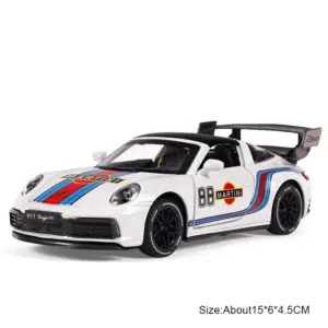 Diecast Alloy Porsche 911 Martini GT3 Model 19 S8f2c9b73b6944eec931a570d577844539