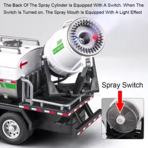 Detailed 1:50 Scale Dust Suppression Spray Truck Model 13 S9194c304e14543619a752391da92504dV