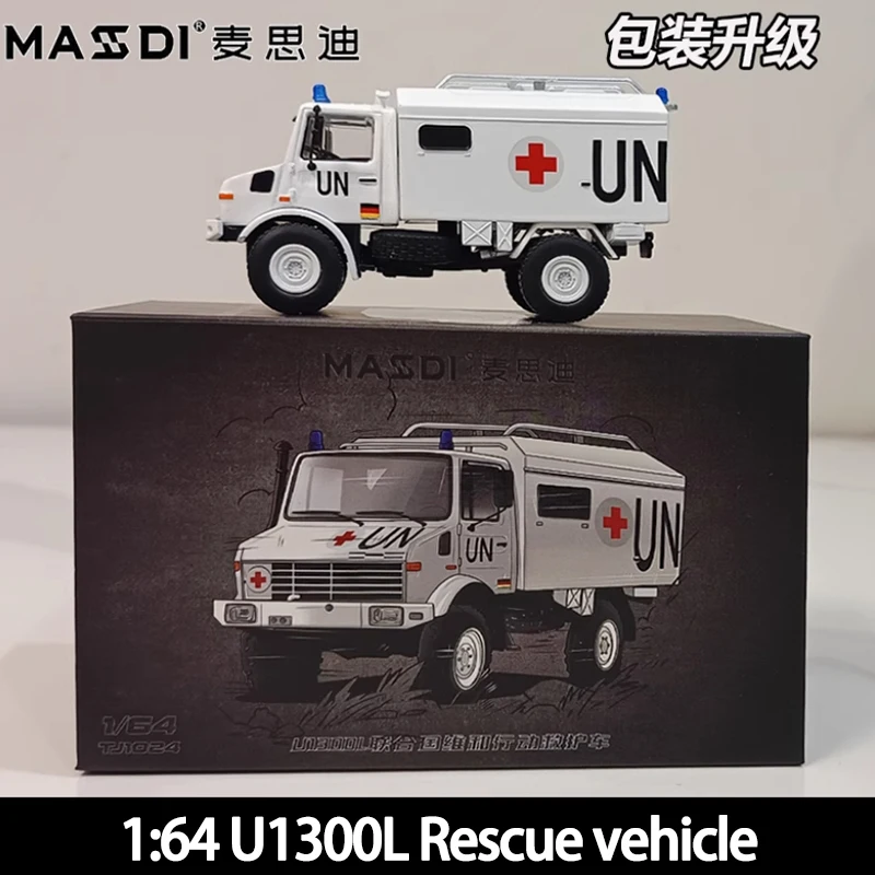 Unimog U1300L Rescue RV Diecast Model 1/64 4 Unimog U1300L Rescue RV Diecast Model 1/64 - Image 4