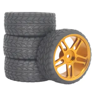 1/10 RC Rally Tires Set with Purple Rims 16 S938bda0e74194769839105052fd693273