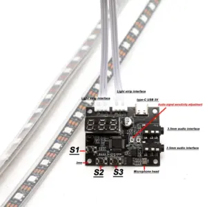 Vibrant LED Music Spectrum Light Strip 9 S93eafde6a36e45f8b1d89e02f3622550y