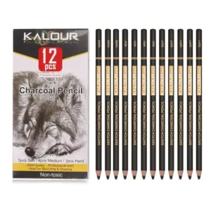 KALOUR Carbon Pencil Set - 6 or 12 Pieces 10 S94e82da9d939422a97fb370419b45605X