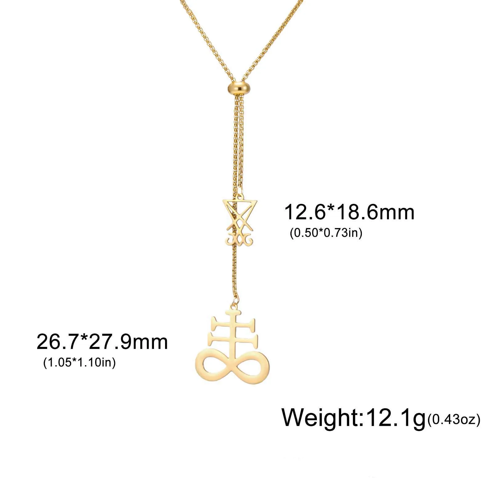 Stainless Steel Leviathan Cross Necklace 6 Stainless Steel Leviathan Cross Necklace - Image 6