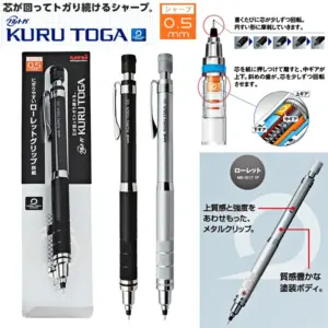 Premium Black 0.5mm Mechanical Pencil