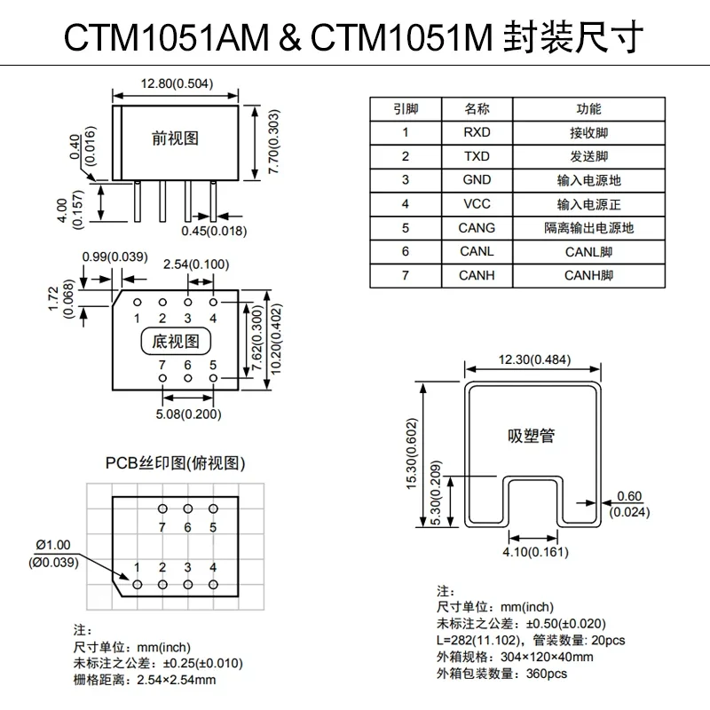High-Speed CAN Isolation Transceiver CTM1051M/AM 4 High-Speed CAN Isolation Transceiver CTM1051M/AM - Image 4