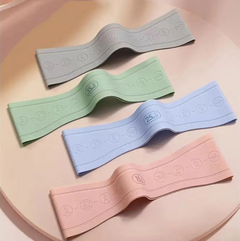 Silicone Resistance Band 15-50 lbs for Fitness 4 Silicone Resistance Band 15-50 lbs for Fitness - Image 4
