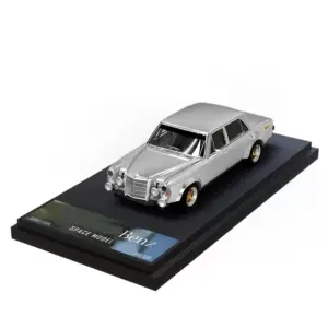 Silver Benz 300SEL 1:64 Diecast Model
