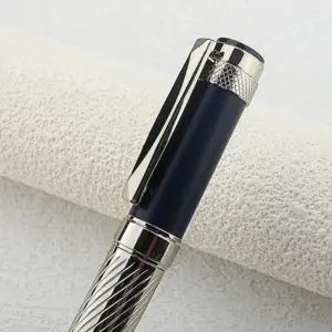 MONTE MOUNT Model 2003-2 Silver & Black Retractable Pen 12 S9909d502c03f48d39a4b54171f46f67fI