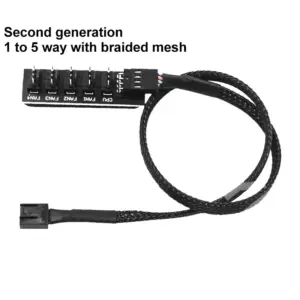 COOLCIRC 4Pin PWM Fan Hub Splitter for PC Fans 11 S99467ff7fb9544f29d76af54c6873c0di