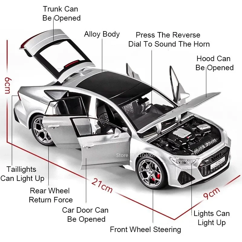 RS7 Sportback 1:24 Scale Model Car 6 RS7 Sportback 1:24 Scale Model Car - Image 6