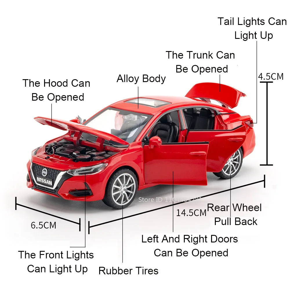1:32 Scale Diecast Alloy Car Model Sylphy R35 2 1:32 Scale Diecast Alloy Car Model Sylphy R35 - Image 2