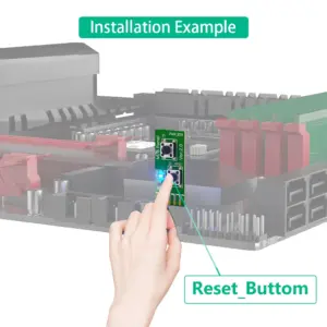 Green 2x5-Pin PC Power Switch Adapter 9 S9b7d5e214453439ca4677f2584b404a8u